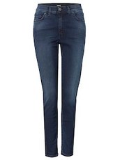 Jeans ,Skinny' im Five-Pocket-Design Angels dark used