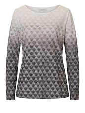 Shirt mit Allover Muster Betty Barclay Stone/Grey - Grau