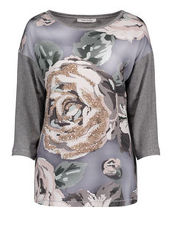 Shirt mit floralem Design Betty Barclay Grau/Grün - Grau