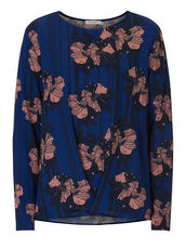 Shirt mit floralem Design Betty & Co Classic Blue/Dark Blue - Blau