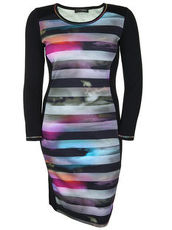 Jerseykleid mit Streifen-Muster Doris Streich multicolor