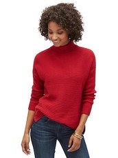 Pullover im Strick-Mix Tom Tailor Scooter red