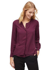 Bluse im Materialmix Tom Tailor pink berry