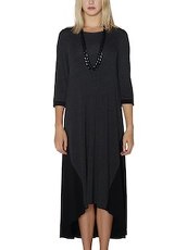 Kleid Colour-Blocking VESTINO schwarz/grau