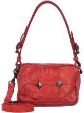Bauletto Mini Bag Schultertasche Leder 18 cm Campomaggi rosso
