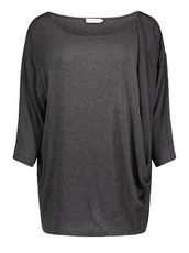 Shirt mit 3/4 Arm Betty & Co Light Silver Melange - Grau
