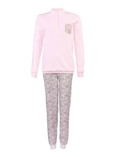 Bündchen-Pyjama mit Stehkragen Calida rose mele