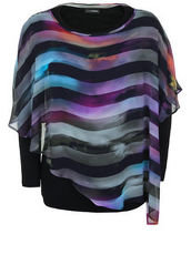 Bluse mit Streifen-Muster Doris Streich multicolor