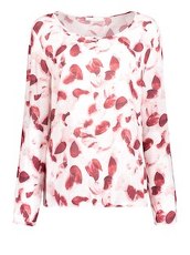 Bluse mit Allover Print Betty & Co Rosé/ Red - Rot