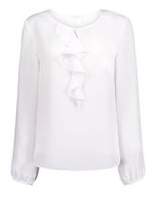 Bluse mit Rüschchen Betty & Co Weiß - Weiß