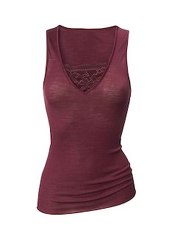 Tank-Top aus Wolle-Seide Calida port royal red