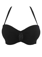 Bandeau-Bikini-Top mit Komfort-Schale Aubade Rouge Perse