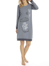 Sleepshirt im Long-Pullover-Style Charlie Choe Dark Grey