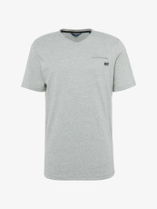 Tom Tailor Casual T-Shirt in Melange-Optik, Herren, middle grey melange,...