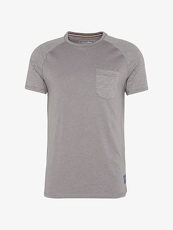 Tom Tailor Denim T-Shirt mit Brusttasche, Herren, heather grey melange,...