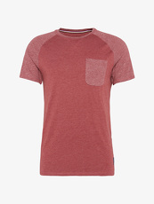 Tom Tailor Denim T-Shirt mit Brusttasche, Herren, fathers pipe red, Größe: M