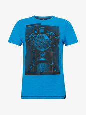 Tom Tailor Casual T-Shirt mit Foto-Print, Herren, danish blue, Größe: L
