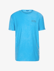 Tom Tailor Casual T-Shirt mit Print hinten und vorne, Herren, danish blue,...