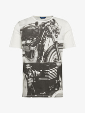 Tom Tailor Casual T-Shirt mit Foto-Print, Herren, blanc de blanc white,...
