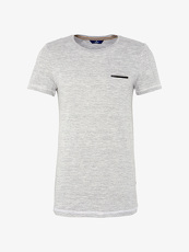 Tom Tailor Casual T-Shirt mit Brusttasche, Herren, blanc de blanc white,...