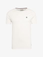Tom Tailor Denim T-Shirt mit dezentem Logo-Print, Herren, slightly creamy,...