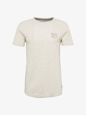 Tom Tailor Denim T-Shirt mit Waffel-Struktur, Herren, ecru melange, Größe: M