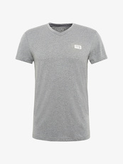 Tom Tailor Denim T-Shirt in Melange-Optik, Herren, heather grey melange,...