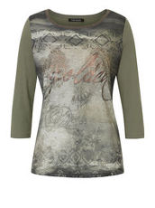 Shirt mit platziertem Front Print Betty Barclay Grau/Grün - Grau
