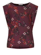 Blumenprint Shirt mit überschnittenem Arm Betty & Co Dark Pink/Rosé - Pink