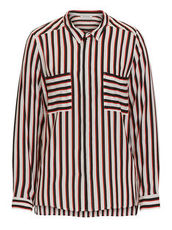 Bluse mit Hemdkragen im Streifen-Look Betty Barclay Cream/Red - Weiß