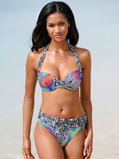 Neckholder-Bikini Palm Beach bunt