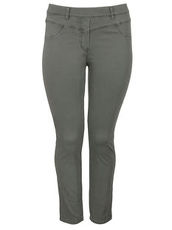 Ankle-Jeans Slim-Fit Via Appia Due Khaki
