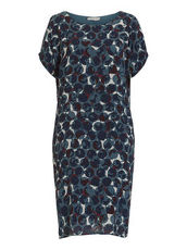Kleid mit Allover Camouflage Muster Betty & Co Dark Blue/Petrol - Blau
