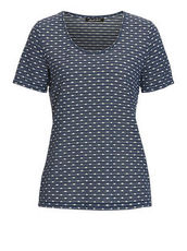 T-Shirt mit Muster Betty Barclay Blau/Weiß - Blau