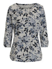 Shirt mit Allover Blumenmuster Betty Barclay Grey/Blue - Grau