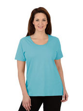 Damen T-Shirt aus Biobaumwolle Trigema puder-C2C