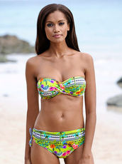 Bandeau-Bikini Sunflair multicolor