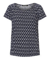T-Shirt gemustert Betty Barclay Dunkelblau/Weiß - Blau