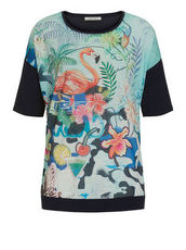 Shirt mit Flamingo und Tropical Muster Betty Barclay Dunkelblau/Blau - Blau