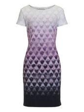 Kleid mit grafischem Muster Betty Barclay Black/Purple - Grau