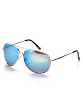 Sonnenbrille Alba Moda silberfarben-blau