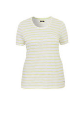 T-Shirt in sommerlicher Ringel-Optik Frapp gelb-weiß gestreift