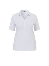 Softes Polo-Shirt mit Pünktchen-Design Via Appia Due weiss / indigo