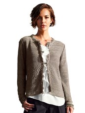 Strickjacke AMY VERMONT taupe