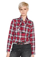 Bluse AMY VERMONT rot kariert