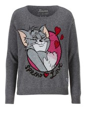 Pullover mit Tom & Jerry-Motiv Princess GOES HOLLYWOOD anthrazitmelange