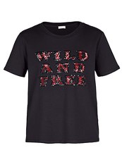 T-Shirt mit Pailletten MARGITTES schwarz