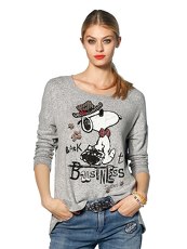 Sweatshirt mit Snoopy-Aufdruck Princess GOES HOLLYWOOD grau/melange