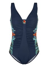 Badeanzug Sunflair nachtblau/multicolor