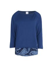 DEHA 3/4 SLEEVE T-SHIRT WITH PRINTED DETAIL - TOPS - T-shirts